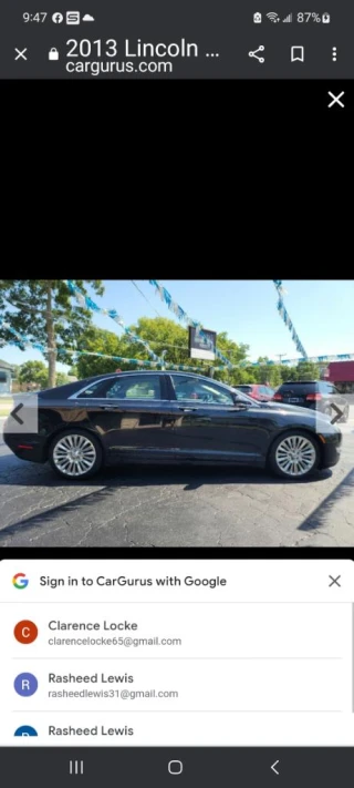 2013 Lincoln MKZ